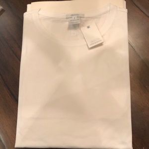 🕊️adam + eve long sleeved cotton crew neck side split hem top